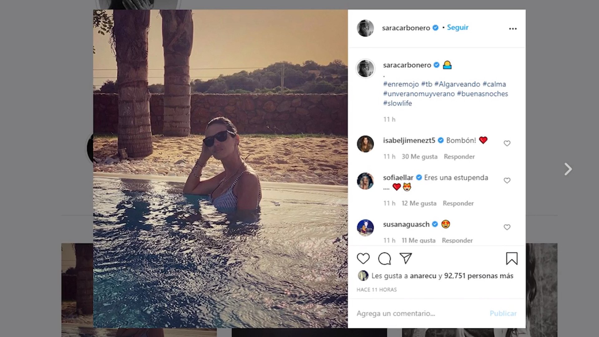 Sara Carbonero Luce El Bikini De Moda En El Algarve Mujerhoy