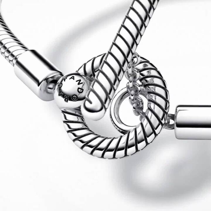 Pandora Moments Heart T-Bar Snake Chain Bracelet