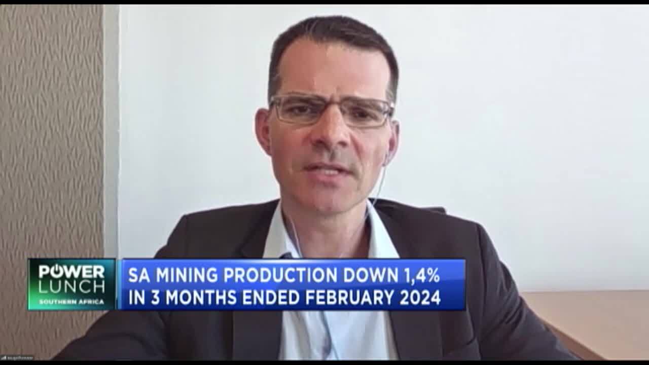 SA mining production up 9.9% y/y in February 2024