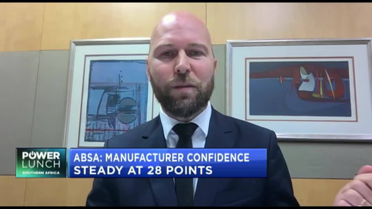 ABSA: Manufacture confidence steady at 28 points