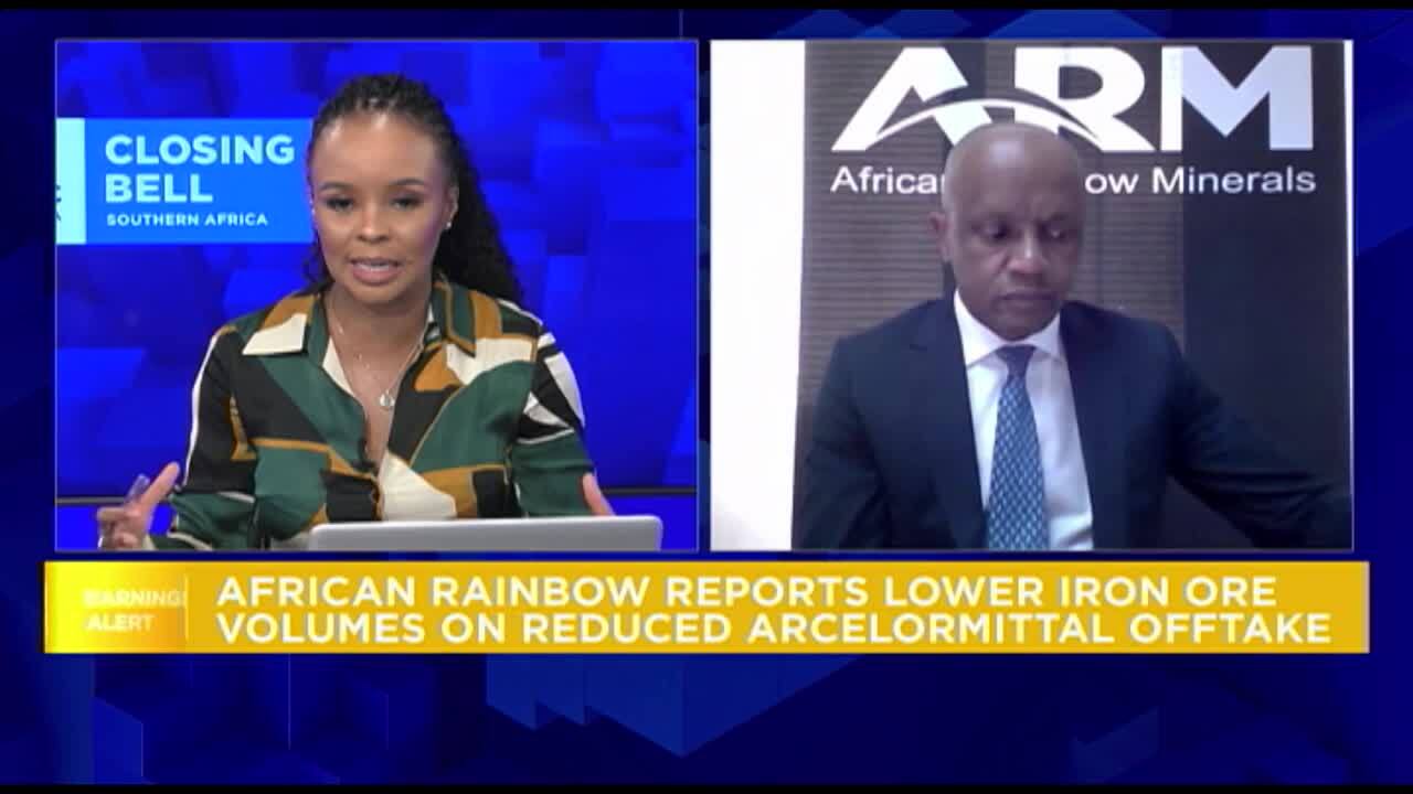 African Rainbow Minerals H1 HEPS almost halved 