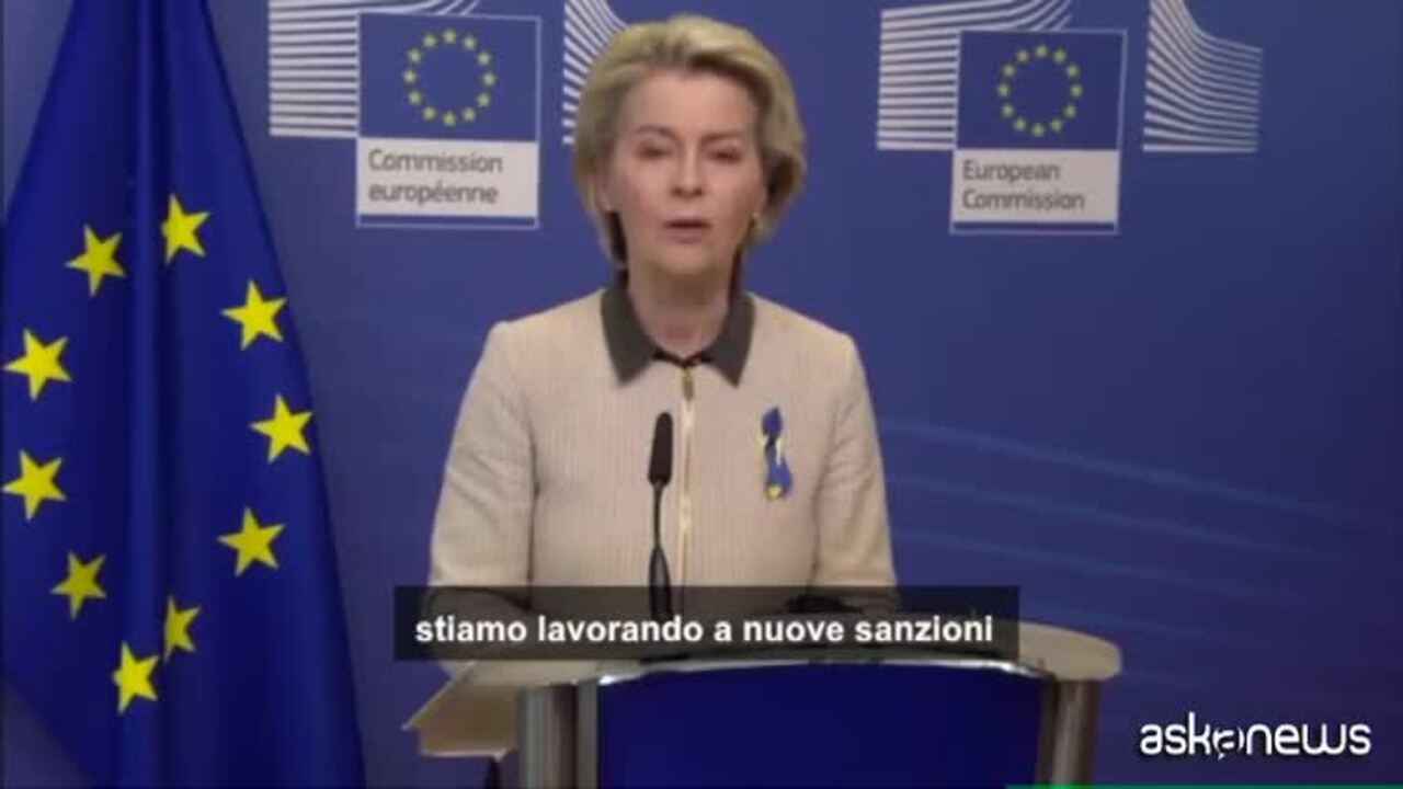 Ucraina, Von der Leyen: nuove sanzioni e liberi da gas russo - Il Sole 24  ORE