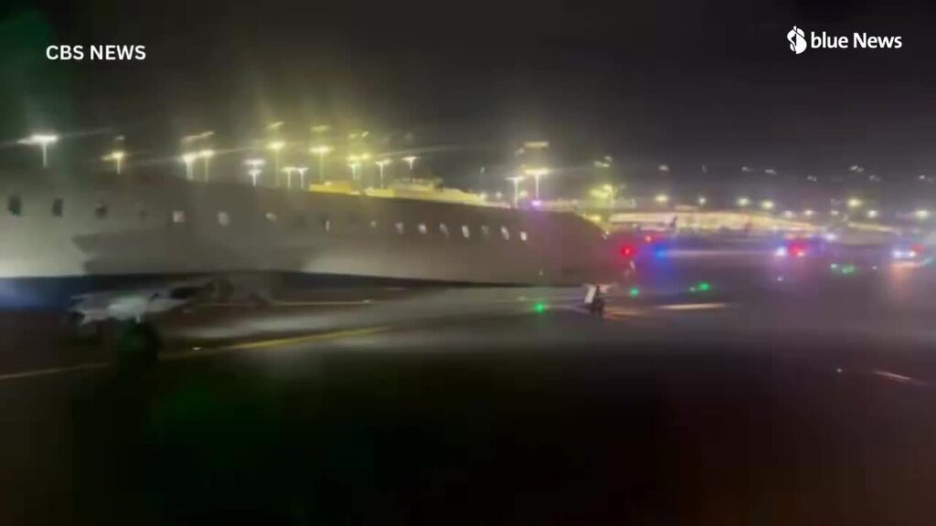 Flugzeuge stossen in LaGuardia zusammen