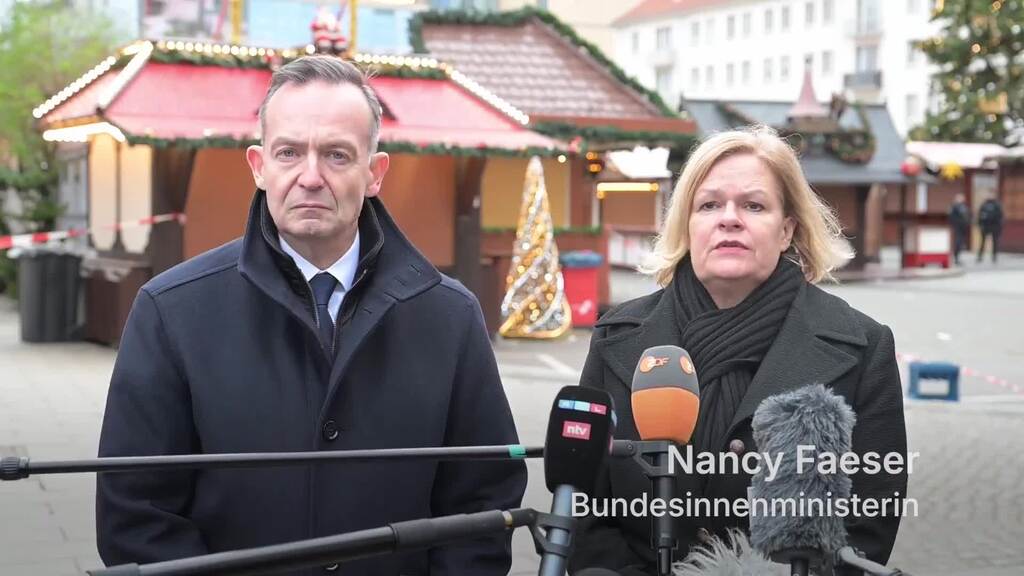 Faeser: Täter von Magdeburg war islamfeindlich