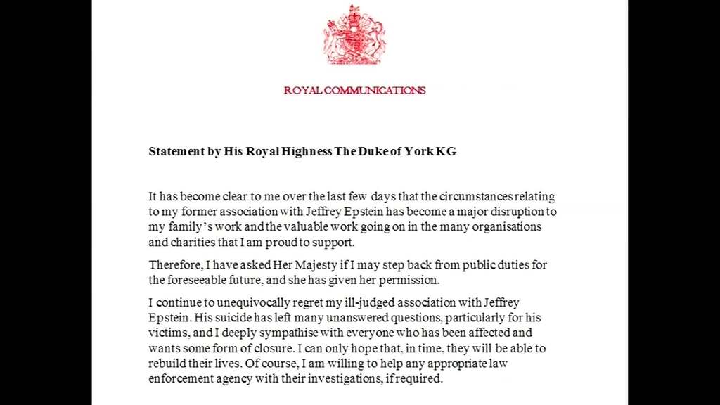 Britischer Prinz Andrew gibt seine königlichen Titel auf