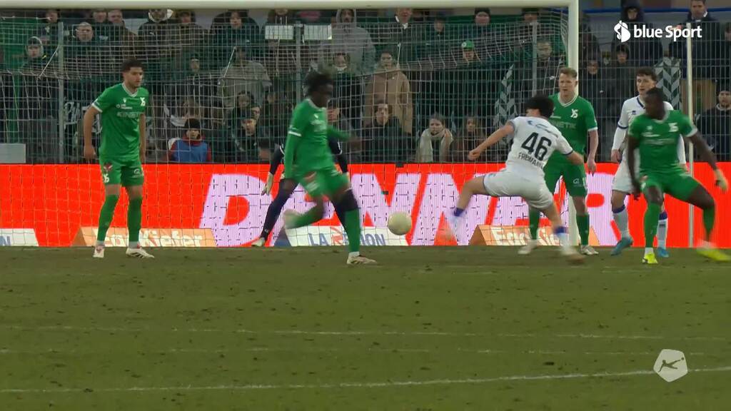 88. Minute: Karweina erzielt den Anschlusstreffer