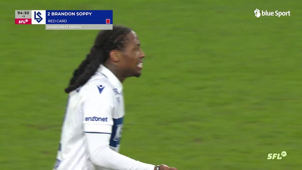 Auch Lausannes Soppy fliegt vom Platz