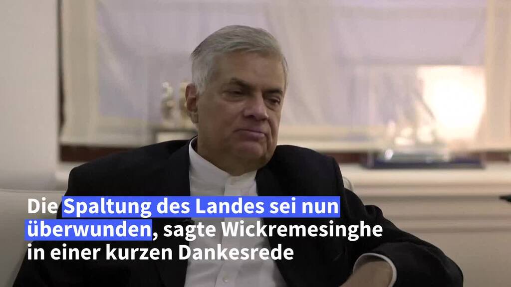 Sri Lankas Parlament wählt Wickremesinghe zum neuen Präsidenten