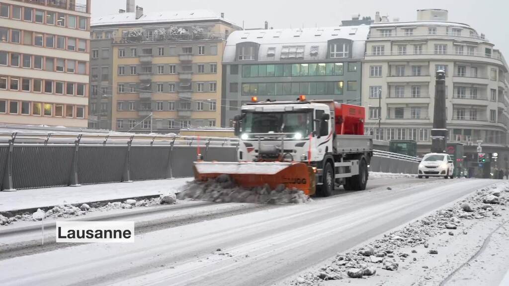 La neige est tombée en plaine