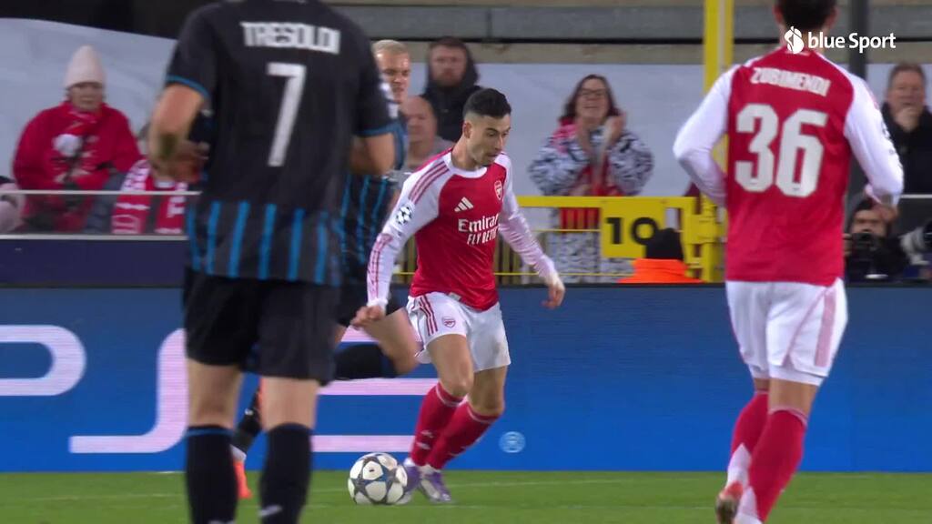 Martinellis Schlenzer passt haargenau – Arsenal demontiert Brügge