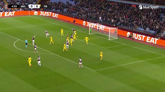 Aston Villa macht von Beginn weg Druck