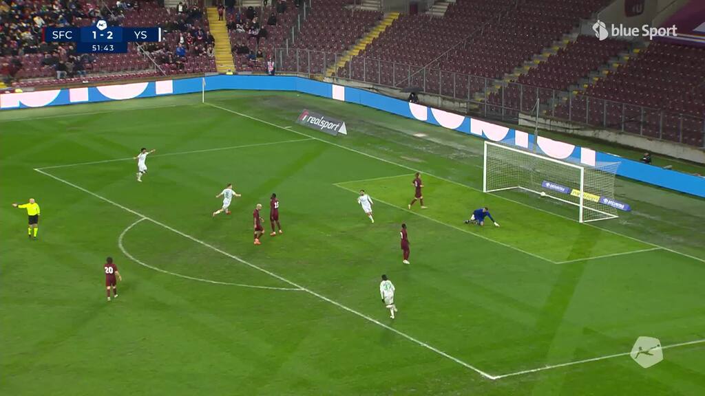 52. Minute: Legowski schiesst das 3:1 für Yverdon
