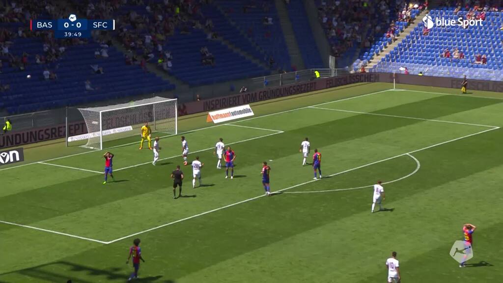 40. Minute: Szalai trifft nur die Latte