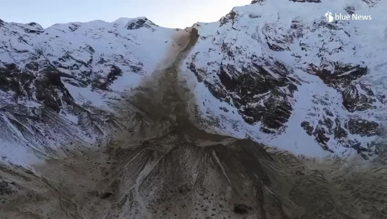 La frana sul Monte Rosa