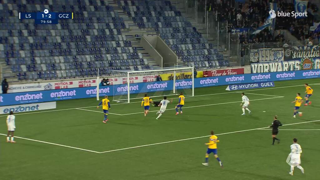 80. Minute: Poaty vergibt die Lausanner Chance auf den Ausgleich