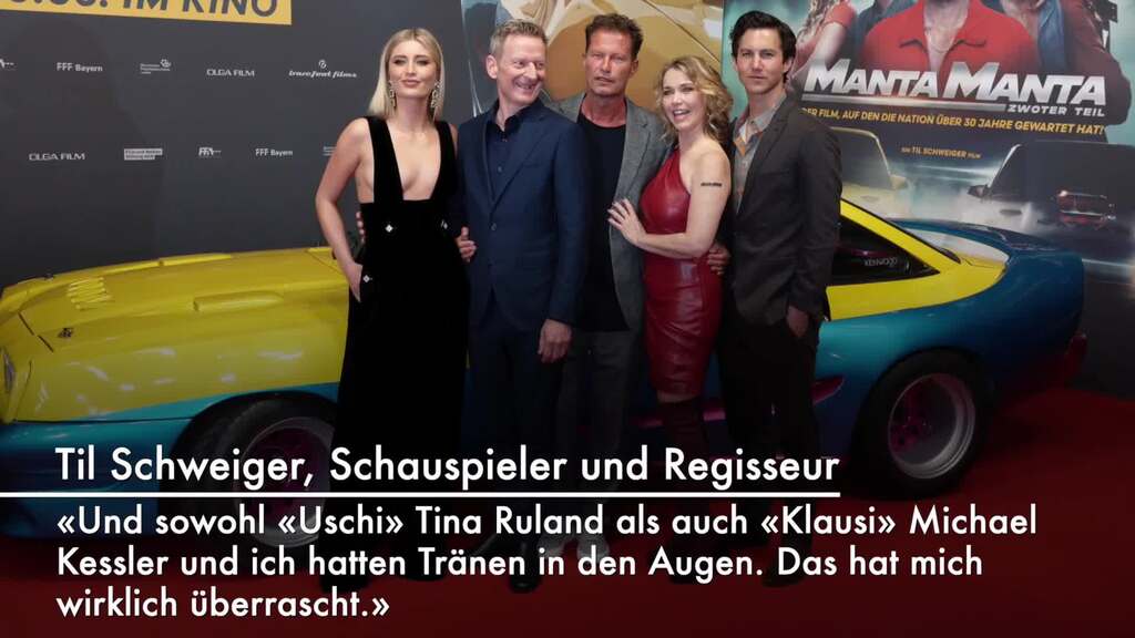 Tränen in den Augen: Til Schweiger bei Manta-Dreh emotional