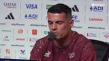 Xhaka su Rodriguez: «Non so se sia a rischio. Muri, a volte vuole provocare un po' l'uno o l'altro giocatore affinché dia un po' di più.»
