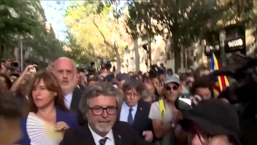 Separatistenchef zurück aus dem Exil – Belastungsprobe für Regierung in Madrid