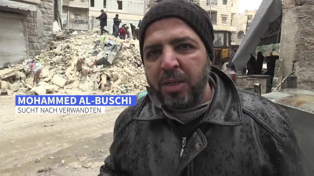 Verzweifelte Suche nach Vermissten in Aleppo