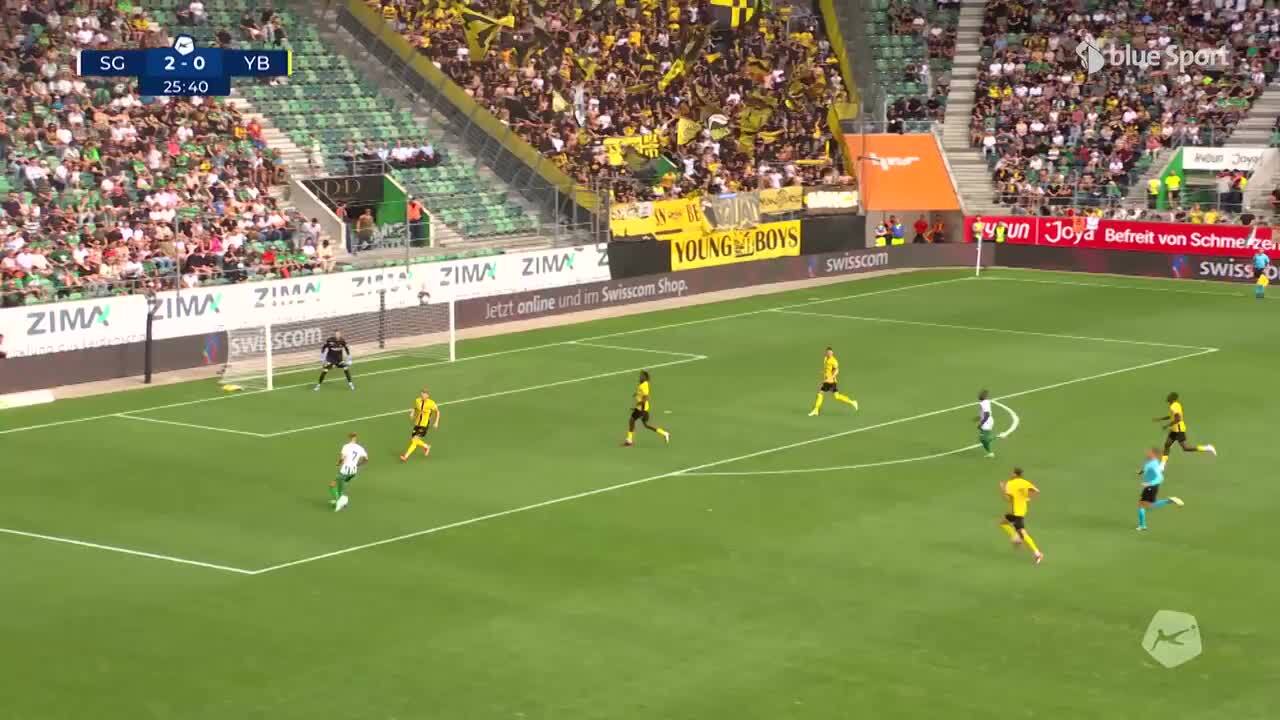 26. Minute: Chance St. Gallen durch Akolo