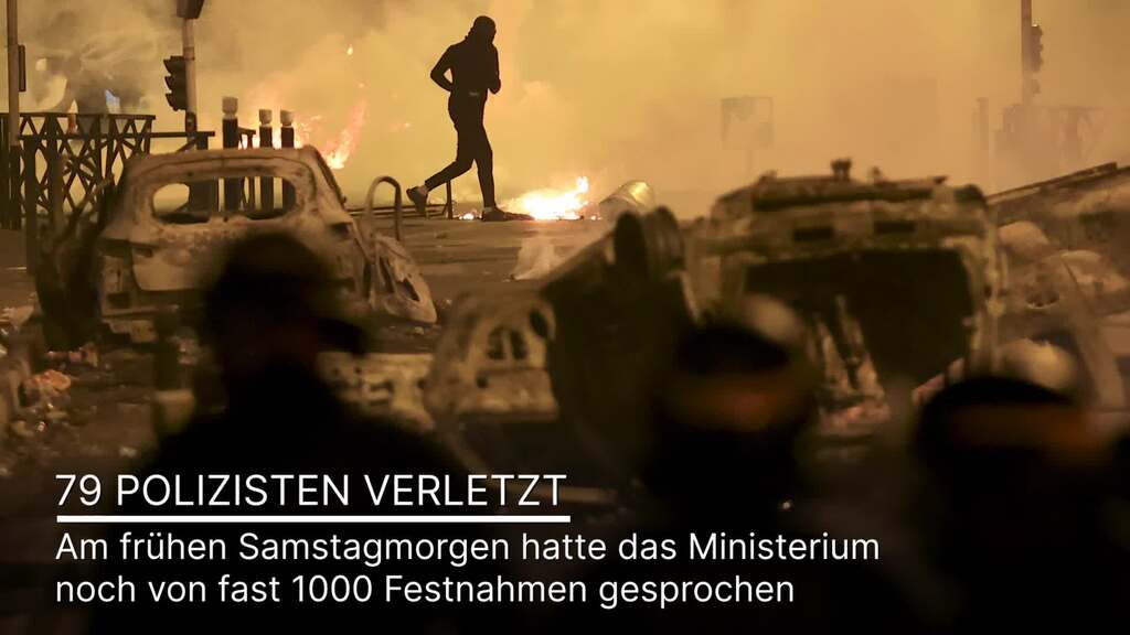 Mehr als 1300 Menschen bei Unruhen in Frankreich festgenommen