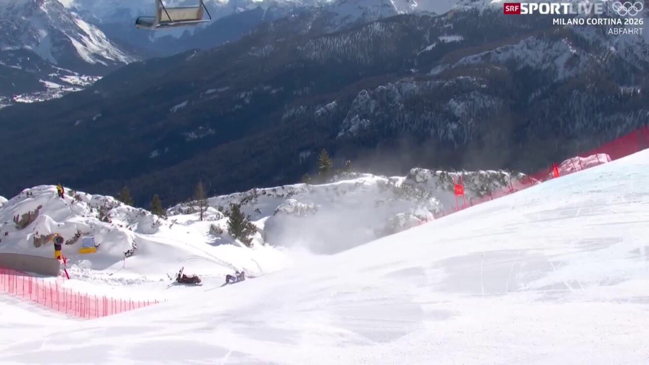 Lindsey Vonn cade malamente