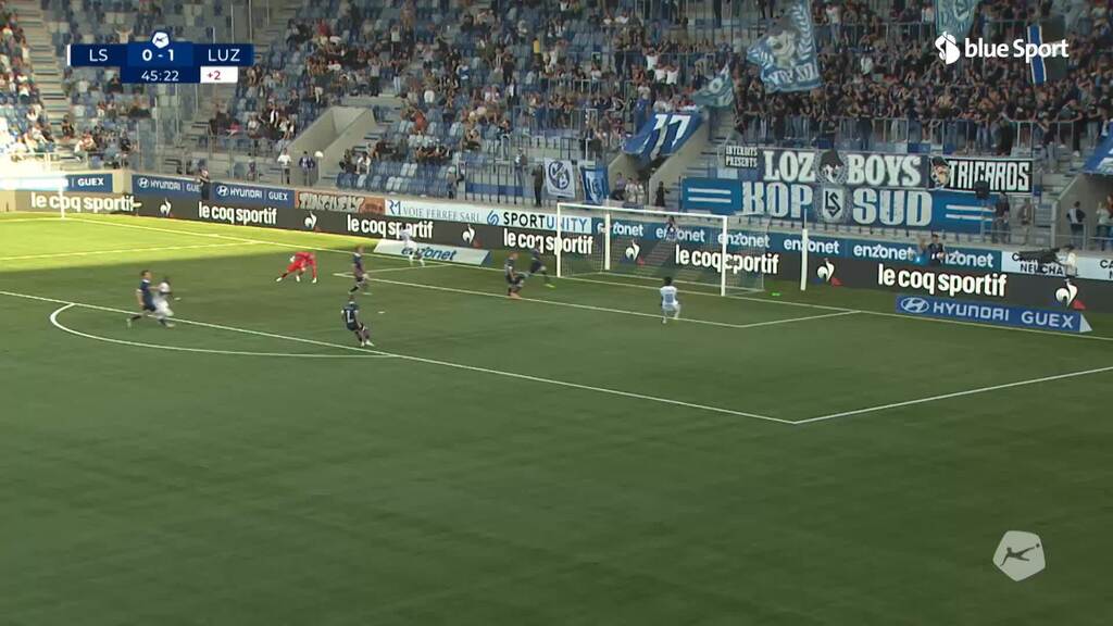 46.Minute: Stark ausgespielter Konter der Lausanner