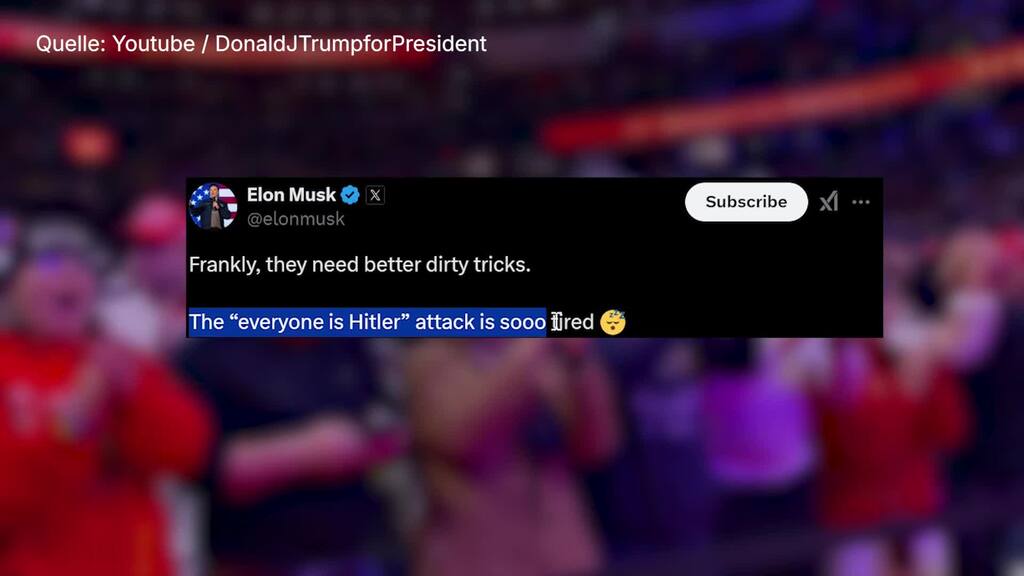 Hitlergruss? Musk spricht nach Geste von «schmutzigen Tricks»