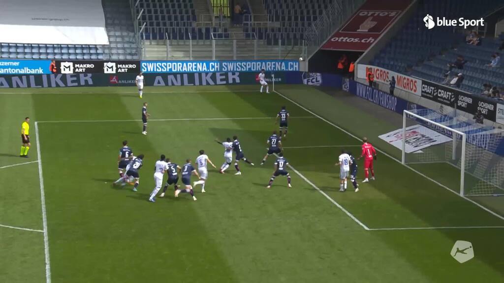 26. Minute: Wieder verpasst Dussenne die Führung für Lausanne