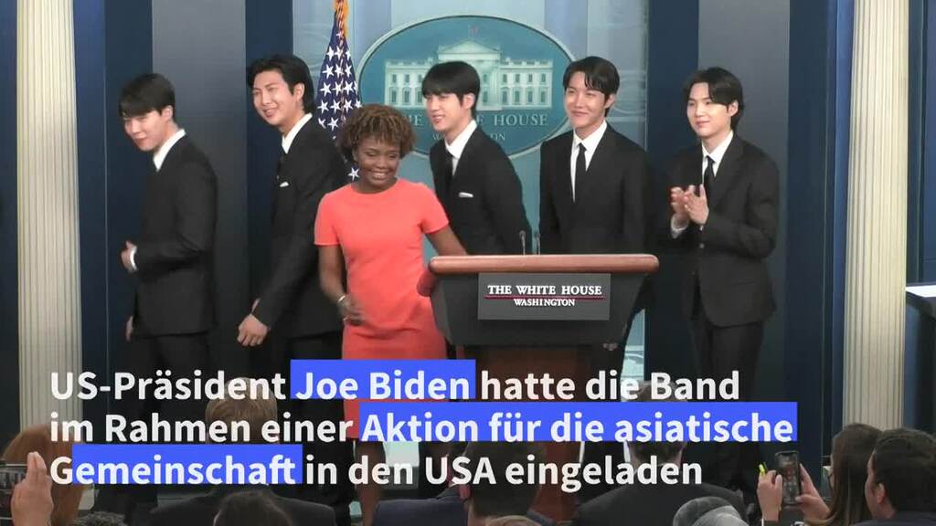 K-Pop-Band BTS prangert im Weissen Haus Rassismus an