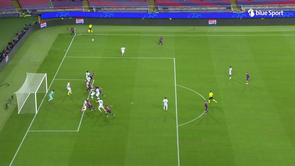 51. Minute: Tor Barça 4:0 durch Lewandowski