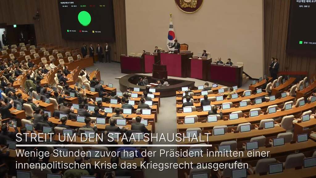 Kehrtwende in Südkorea – Präsident hebt Kriegsrecht auf