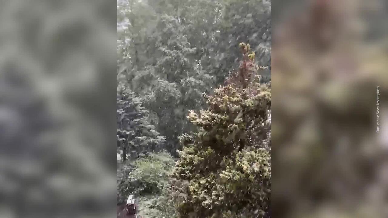 Schnee in Walenstadt im Mai