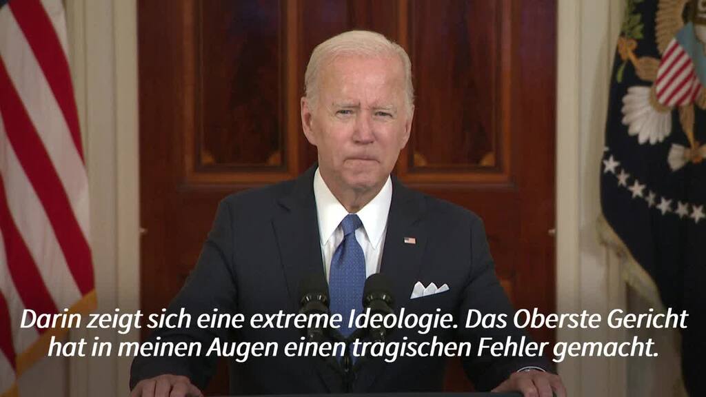 Biden nennt Abtreibungs-Urteil «tragischen Fehler»