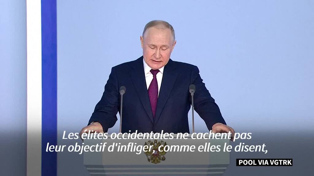 L'Occident veut «en finir» avec la Russie, selon Poutine