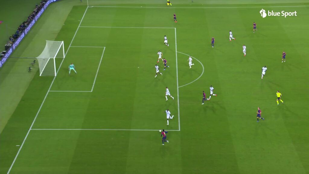 81. Minute: Tor Barça 5:0 durch Camara (Eigentor)