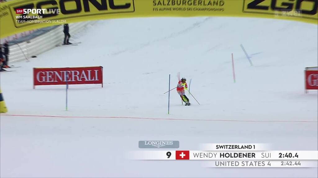 Die goldene Silber-Fahrt von Wendy Holdener