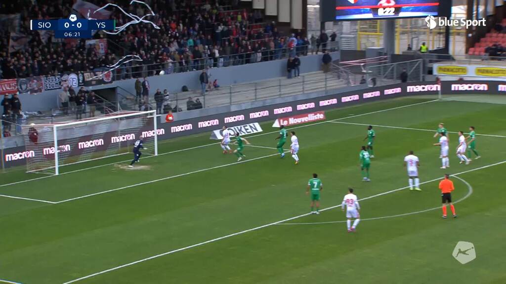 7. Minute: Sorgic scheitert an der Latte