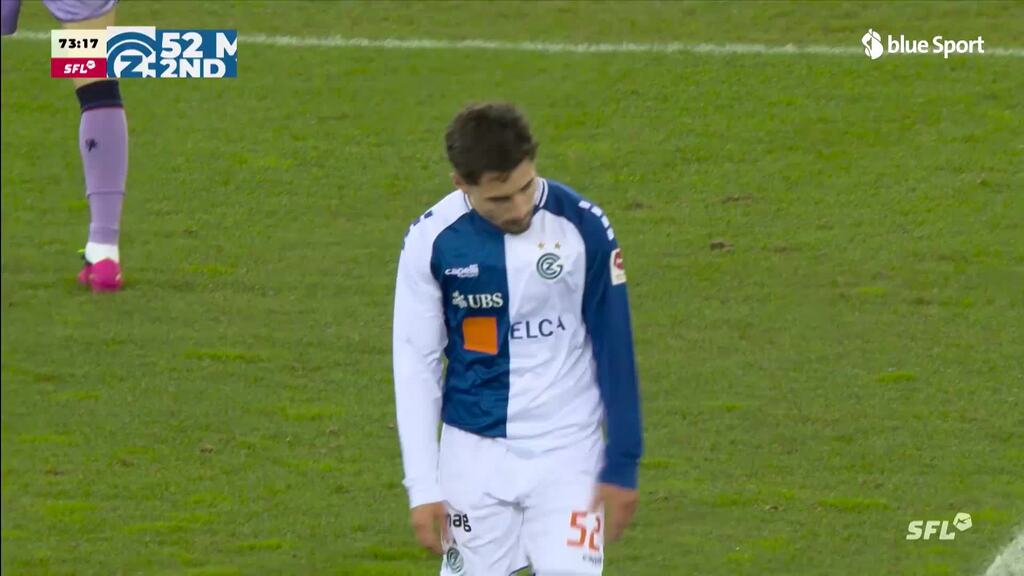74. Minute: Auch GC-Marques holt sich die zweite Verwarnung ab