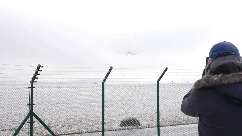 WEF: il presidente statunitense Donald Trump atterra all'aeroporto di Zurigo