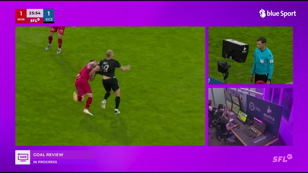 26. Minute: Hunziker-Ausgleich nach VAR-Eingriff annuliert