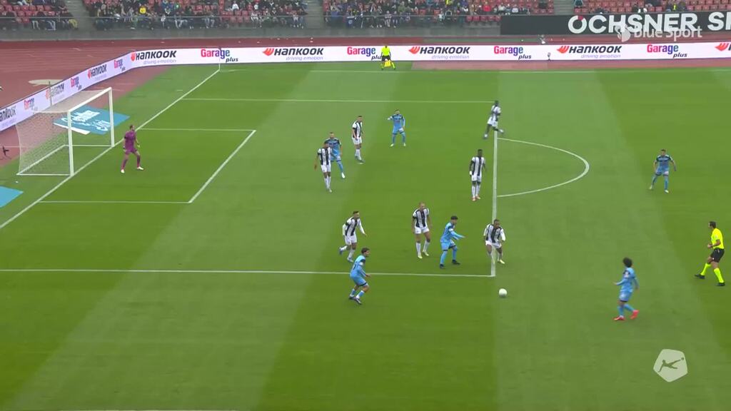 4. Minute: Chance Lugano durch Przybylko