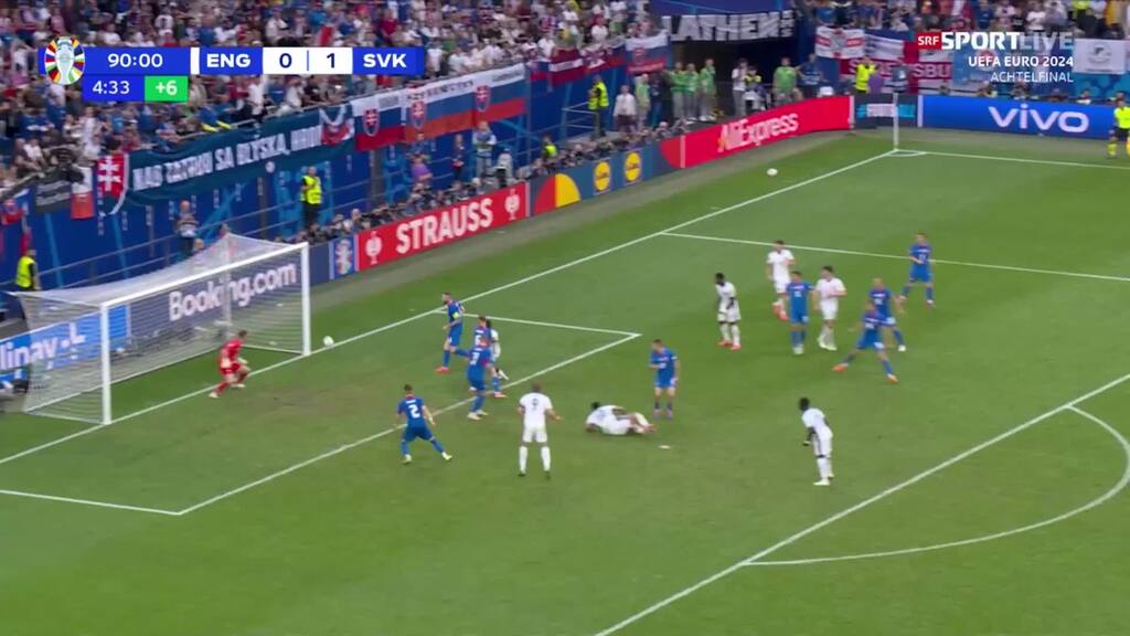 Mit diesem Traumtor rettet Bellingham England in die Verlängerung