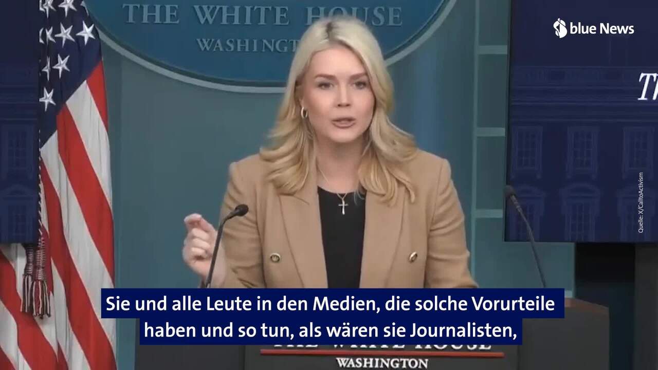 Karoline Leavitt, portavoce della Casa Bianca, si lancia contro un giornalista