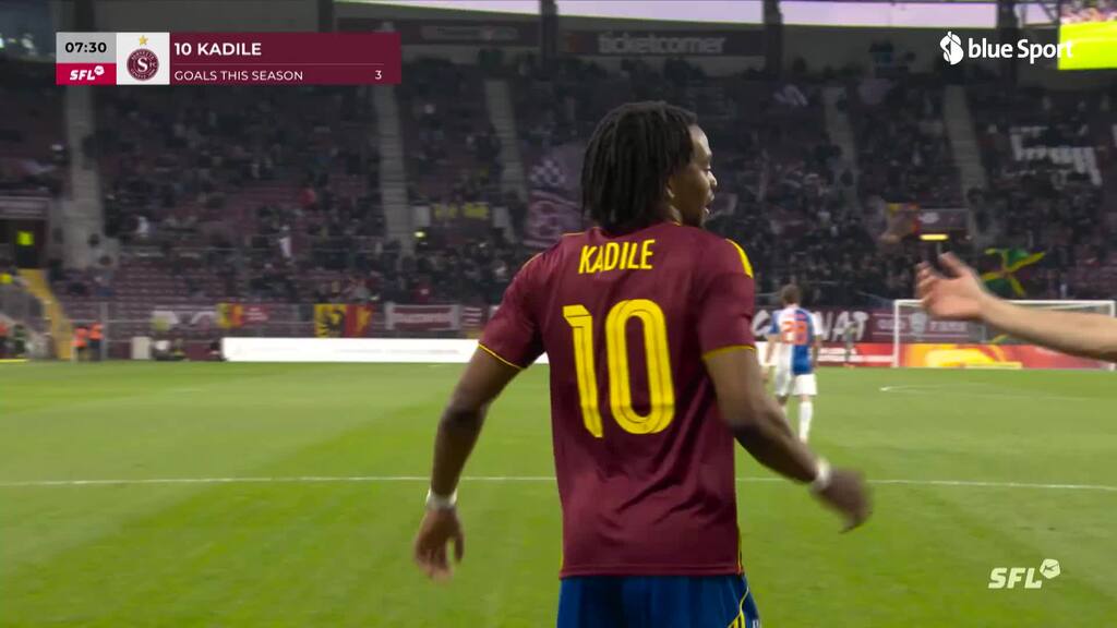 8. Minute: Kadile bringt Servette in Front