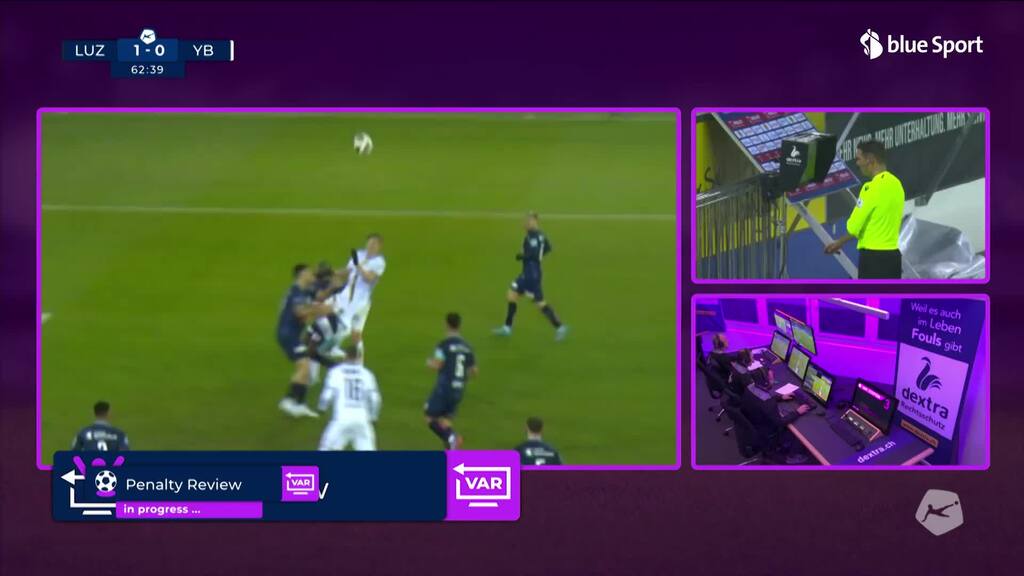 64. Minute: Der VAR entlarvt ein Luzerner Handspiel – Itten gleicht per Penalty aus