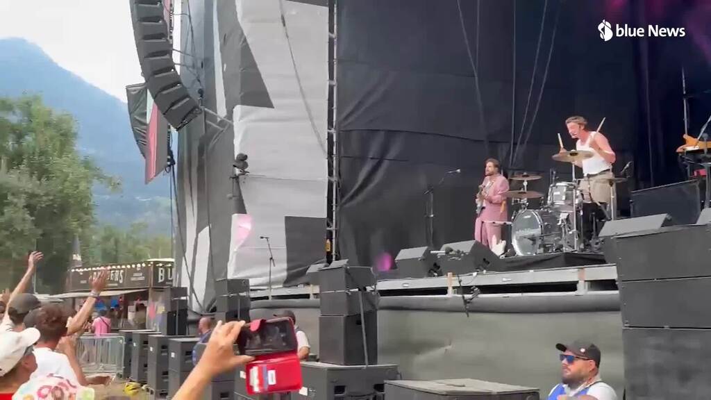 Konzertausschnitt Nickless am Openair Gampel