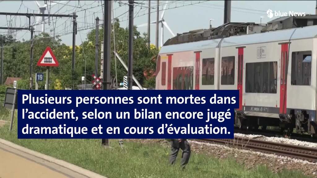 Accident mortel entre un train et un bus en Belgique