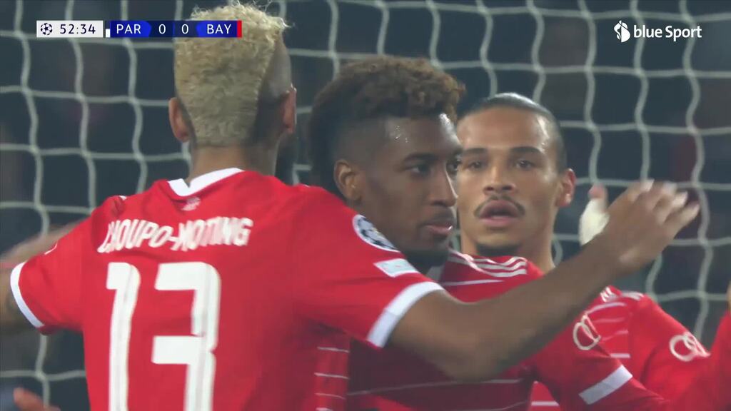 53. Minute: Coman bringt die Bayern in Führung und verzichtet auf einen Jubel