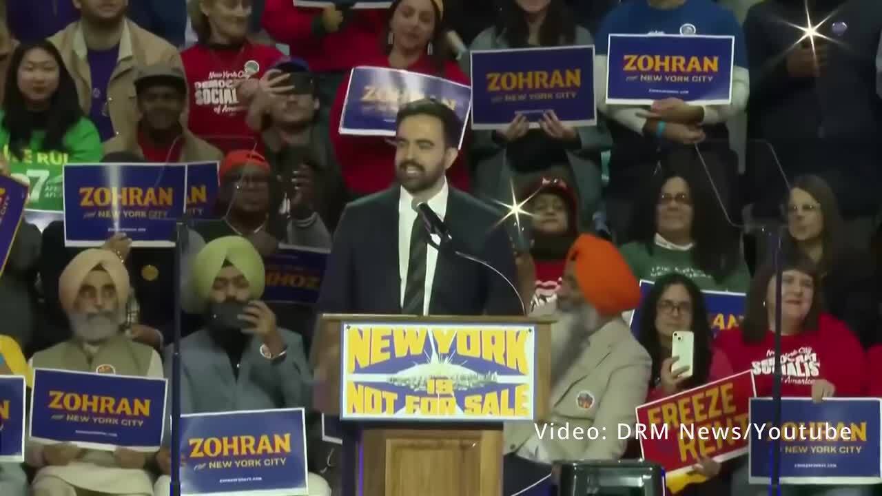 Zohran Mamdani hält letzte Wahlkampf-Rede